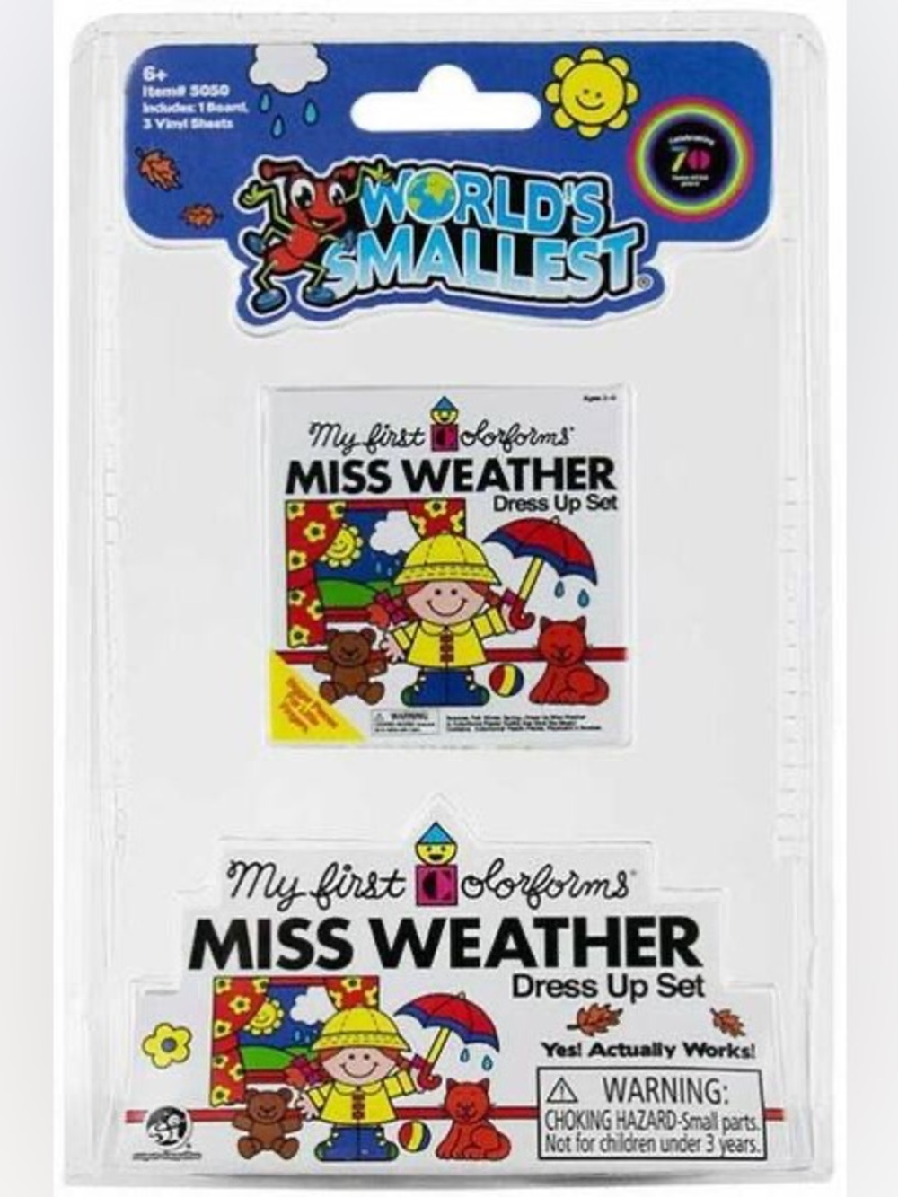 World’s Smallest Colorforms Miss Weather Dress Up Set